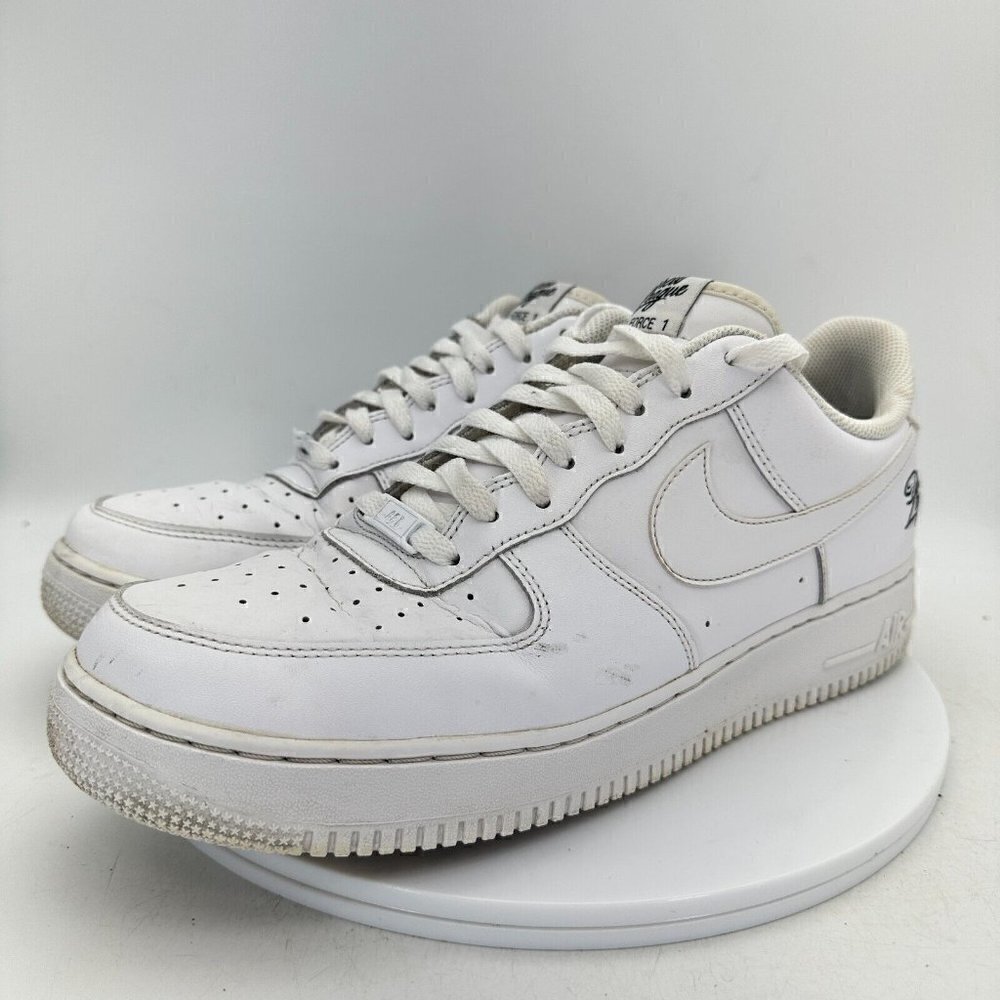 Nike Air Force 1 07 LV8 Drew League Men Size 13 Shoes White Black CZ4272-100
